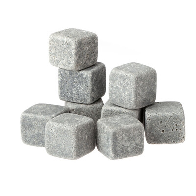 

Anself 9pcs Whisky Ice Stones Drinks Cooler Cubes Beer Rocks Granite Pouch