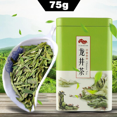 

Top Grade Xihu Longjing Tea 75g Gift Box Packaging New Fresh Dragon Well West Lake Long Jing Green Tea Help To Lose Weight tea on