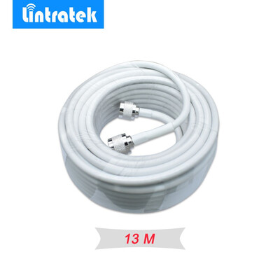 

N male RG6 Coaxial Cable white 13 meters Cables for Connecting Signal Repeater Booster&Indoor Outdoor Antennas Cables
