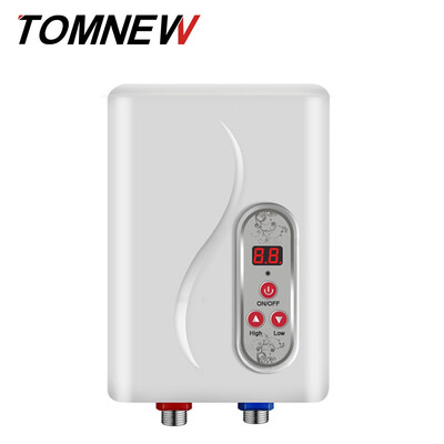 

TOMNEW Electric Shower Instantaneous Water Heater Thermostat Flow Heater Bathroom Heating Instant Hot Shower Water 3 seconds hot