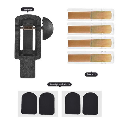 

Saxophone Reeds Trimmer Set with Reeds 25 Strength&Mouthpiece Cushion Pads Musical Woodwind Instrument Accessories Repair Too
