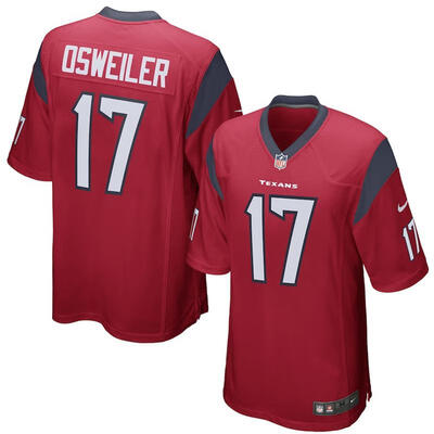 

Mens Football Jersey Houston Texans Brock Osweiler Red Game Jersey