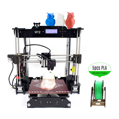 

TNICE MY2 Desktop RepRap i3 3D Printer DIY Kit ST Mainboard Integrated Extruder 2004 LCD Display Acrylic Frame with 100m PLA Filam