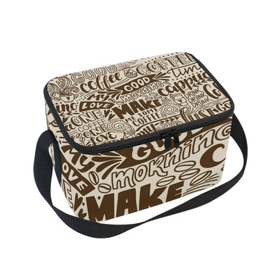 

ALAZA Lunch Box Insulated Lunch Bag Large Cooler Pattern With Quotes Tote Bag