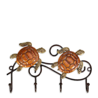 

Tooarts Iron Wall Hanger Vintage Design with 4 Hooks Coats Keys Bags Hanger Wall Mounted Decorative Gift Idea