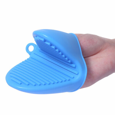 

1 PCS Silicone Kitchen Organizer Insulated Heat Pot Clips Microwave Oven Gloves Hot Plate Clip Anti-scald Thicken