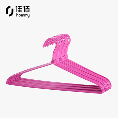 

Jiayi high manganese steel wire dip coating hanger 30 sticks adult clothes rack 39CM shoulder width pink 2H049