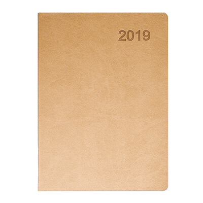 

Jinlongxing Glosen 2019 efficiency this schedule this plan notebook A5 business notebook thick calendar calendar office stationery 8267 coffee