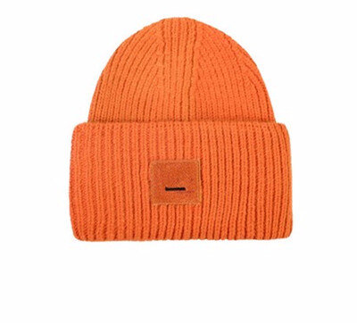

New Smiley hats knitted wool caps thick needles wool winter hats boys&girls