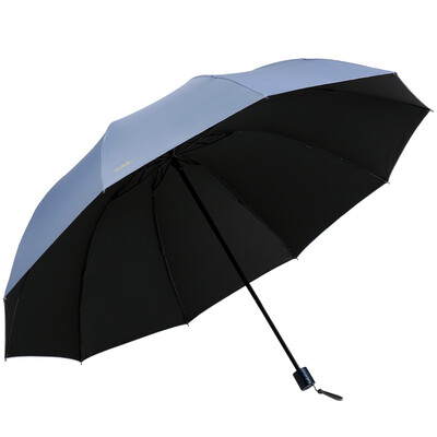 

Paradise Umbrella Oversized 76cm10 Bone Reinforcement Collision Black Glue Tri-Fold Umbrella 33212E Blue Gray