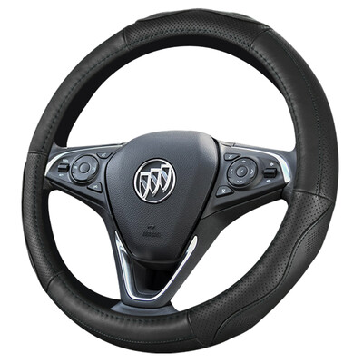 

Soxhs four seasons universal leather steering wheel cover sagitar Bora LaVida Jetta sylphy franchise Fox Covoz Mai Rui Bao wing Tiger Accord Lei Ling GS4 Roewe RX5 black line