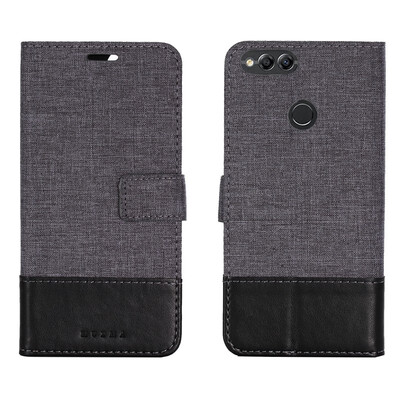 

Goowiiz Phone Case For Huawei Honor 7X8XPlayNote 10 Fashion Canvas Leather Wallet Full package flip Holder Stand