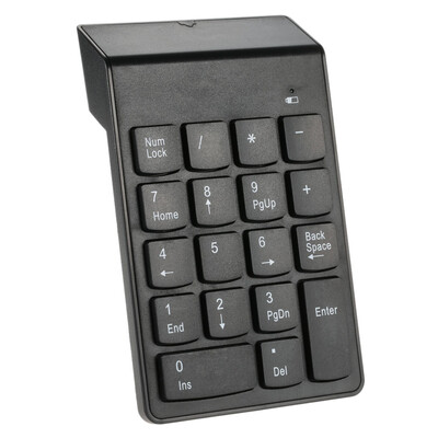 

BT 30 Numeric Keypad Wireless Number Pad 18 Keys Mini Digital Keyboard for iMacMacBookMacBook AirProiPad Laptop Tablet Smartp