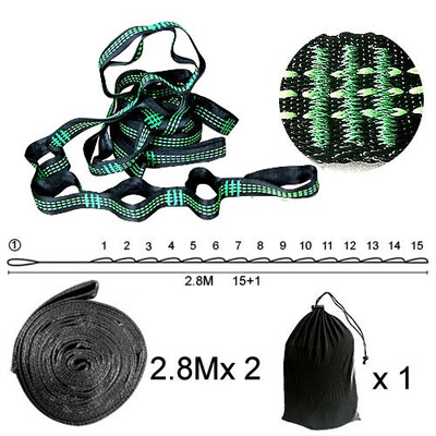 

2 PCS a lot Of Super Strong Hammock Strap Belt Hamac Hamaca Hamak Traveling Portable Study Hanging Tree Rope Hammock Tree Straps