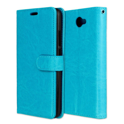 

MOONCASE Huawei Y7 3 Card Photo Frame Leather Case - Blue
