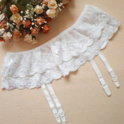

Fashion Womens Lace Top Thigh-Highs Stockings Socks Garter Belt Only Suspender