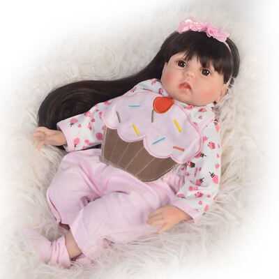 

Princess 22 Inch Newborn Baby Doll Cloth Body Realistic Cute Baby Doll Toy For Childrens Day Kid Birthday Xmas Gifts