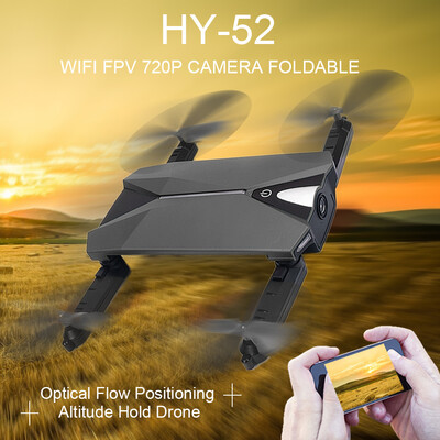 

HY-52 Wifi FPV 720P Camera Foldable Optical Flow Positioning Altitude Hold Quadcopter