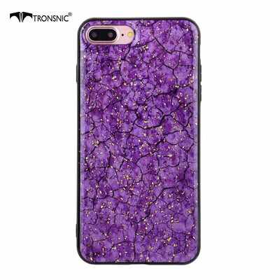

TRONSNIC Glitter Gold Phone Case for iPhone X XS Soft Purple Green Case Silicone Covers Hot Luxury