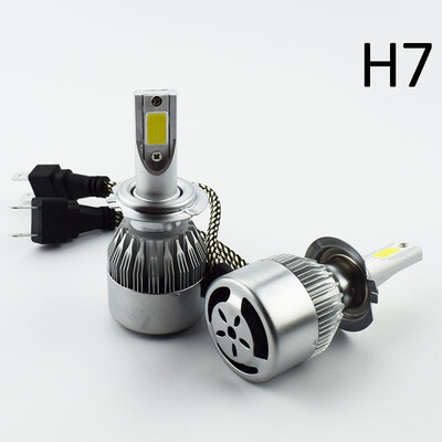 

72W 12V Car Headlight Bulb 7600LM 6000K Super bright H4 H7 H11 9005 9006 Car LED fog Light Auto Headlamp Automobile Head Lamp