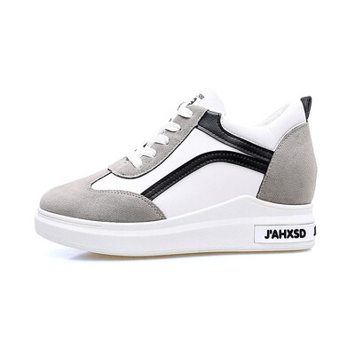 

Women Shoes 2019 New Spring&Autumn Waterproof Wedges Woman Casual Shoes Platform Heels Female Leisure White&Black Women Sneak