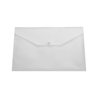 

Clear Plastic File Portfolio Envelope Waterproof Document Holder with Snap Button Closure for A4 Letter Size School Office Busines