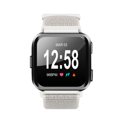 

Fitbit Versa Watch Bands 24cm Nylon Sport Loop Small Large Adjustable Closure Wrist Bands Replacement Straps for Fitbit Versa Smar