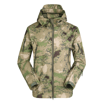 

Mens Outdoor Hooded Windproof Jacket Coat Hunting Camping Climbing Hiking Clothing
