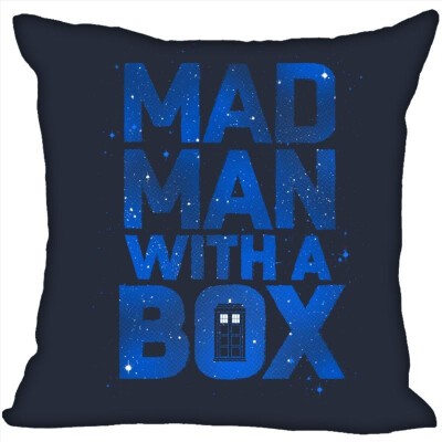 

Doctor Who Pillow Cover Bedroom Home Office Decorative Pillowcase Square Zipper Pillow Cases Satin Fabric No Fade