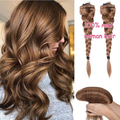 

100 Remy Human Hair Real Thick Clip In Human Hair Extension 8 pcs