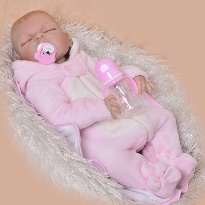 

Newborn Doll 23 Inch Lifelike Reborn Alive Doll Full Body Silicone Magnetic Lovely Girl Baby Toy For Children Xmas Gift Can Bath