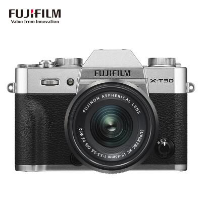 

Fuji FUJIFILM X-T30XT30 XC15-45 micro single camera 2610 million pixels 4K video Bluetooth WIFI silver