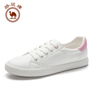 

Camel brand white shoes female Korean version with tide skateboard collision color casual sports W91226531 white powder 37 235 yards