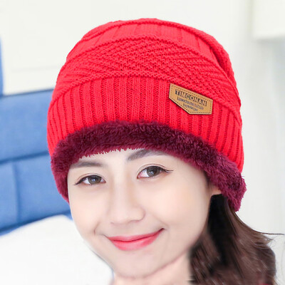 

Winter Thermal Knitted Heanie Hat&Circle Scarf Set Warm Snood Suit for Indoor&Outdoor Activities