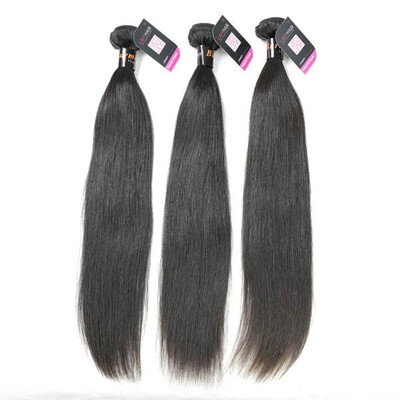 

Superior Grade mix 3 or 4 bundles Peruvian Straight Virgin Human Hair Extensions