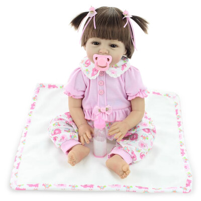 

Reborn Baby Doll Girl Toddler Real Lifelike 22 Inch Babies Art Doll Great for Ages 3 Pink Elephant