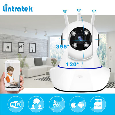 

lintratek Wireless Surveillance PTZ Camera HD 720P mini CCTV IP Camera wifi Home Security Baby Camera Baby Monitor IP Cam wi-fi