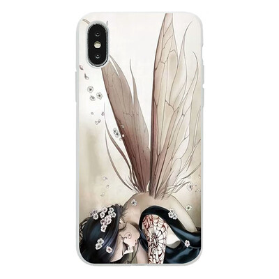 

TPU Soft Phone Case for Huawei Y9 2019 Huawei Y9 2018 Back Cover Wing girl style