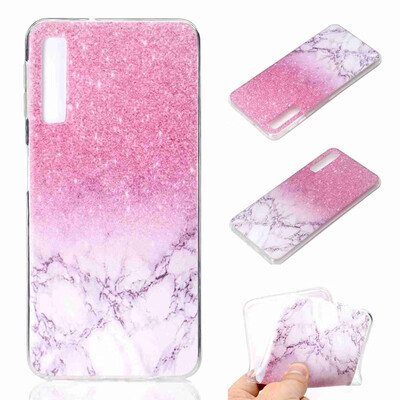 

Phone Case For Samsung Galaxy A7 2018 A9 2018 A6 A8 Plus A3 A5 A7 2017 Simple Ultrathin Marble Pattern Soft TPU Case Back Cover