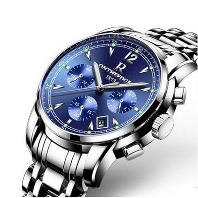 

Mens luxury gold wristwatches male brand watches quartz man clock waterproof stainless steel fashion Business calendar