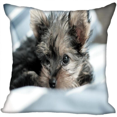 

Yorkshire Terrier Hot Sale Pillow Case High Quality New Years Pillowcase Decorative Pillow Cover For Wedding Decorative Christmas