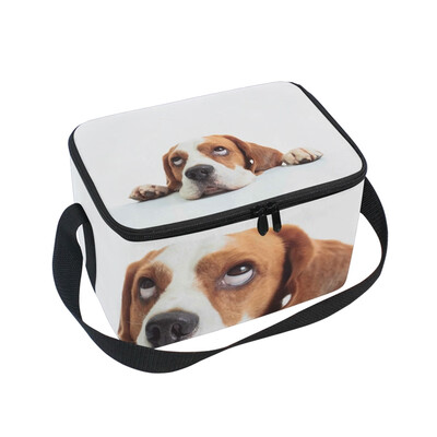 

ALAZA Lunch Box Insulated Lunch Bag Large Cooler Beagle Head Isolated Tote Bag