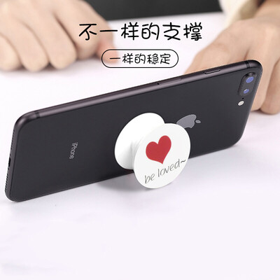 

Two Stradf STRYFER mobile phone holder retractable mobile phone balloon bracket vibrating artifact creative anti-fall flat ring buckle accessories - heart