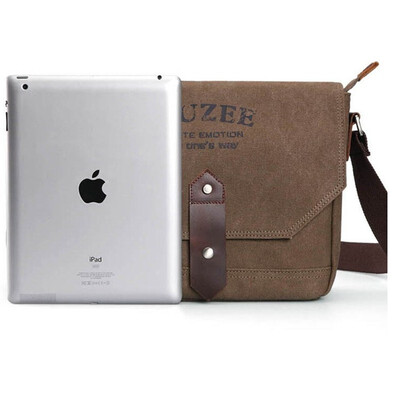

New mens canvas bag shoulder bag Korean version of the tide casual canvas men bag business outdoor backpack Messenger bag