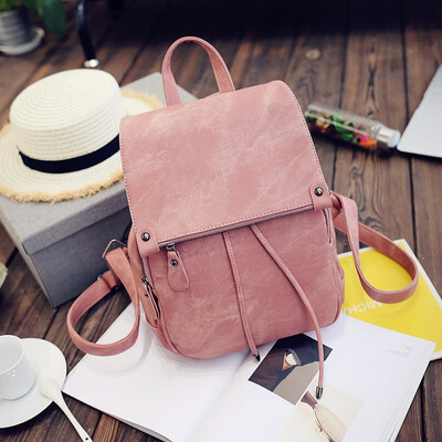 Womens Leather Backpack Shoulder School Book Travel Handbag Rucksack Bags Lot