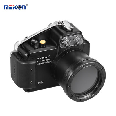 

MEIKON Camera Waterproof Diving Housing Protective Case Cover Underwater 40m 130ft for Sony NEX-5N18-55MM