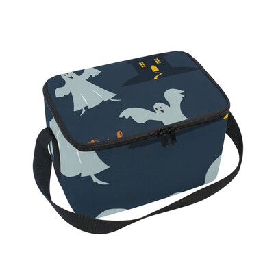 

ALAZA Lunch Box Insulated Lunch Bag Large Cooler Cute Dancing Ghostes Tote Bag