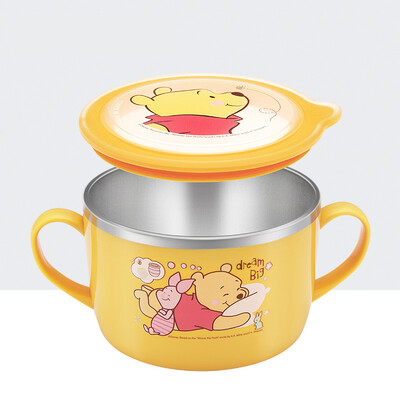 

Baby-friendly small bowl baby bowl complementary food bowl childrens bowl stainless steel bowl soup bowl rice bowl baby bowl large bowl bowl Disney vini 650ml 05 South Korea imports