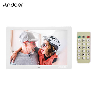 

Andoer 121 Inch Digital Photo Frame LED Screen Eletronic Picture Album High Resolution 1280800169 Clock Calendar 1080P HD Vi