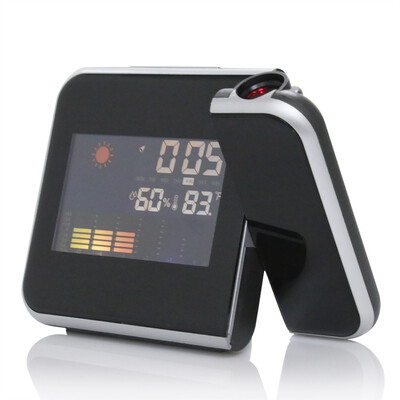 

Digital Color Screen Projection Alarm Clock Temperature Humidity&Time Display Simultaneously